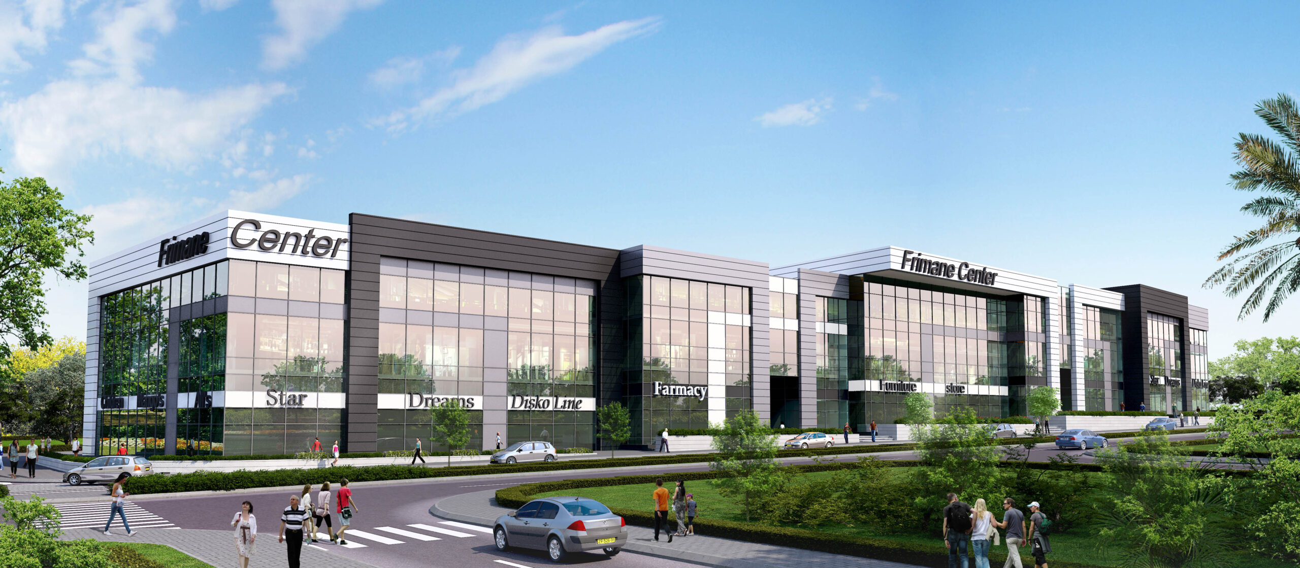 פרויקט מול הרובע הדמיית חוץ